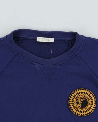 Versace Collection Rubber Medusa Crest Crewneck Sweatshirt - XXL