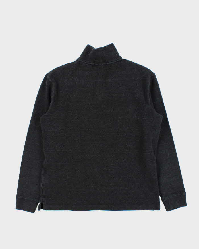 Vintage Polo Ralph Lauren Grey Classic Quarter-Zip Sweatshirt - S