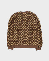 Coach Signature Fluffy Sherpa Crewneck Sweatshirt - XS