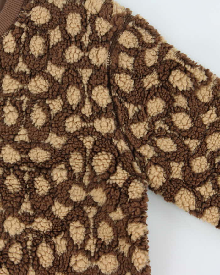 Coach Signature Fluffy Sherpa Crewneck Sweatshirt - XS