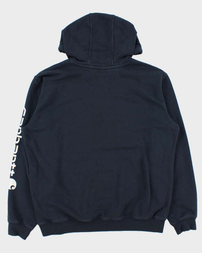 Vintage Carhartt Midweight Sleeve Logo Loose Fit Pullover Hoodie - L