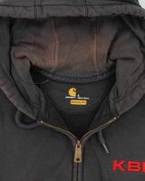 Vintage Carhartt Heavyweight Oversized Distressed Zip Up Hoodie - L