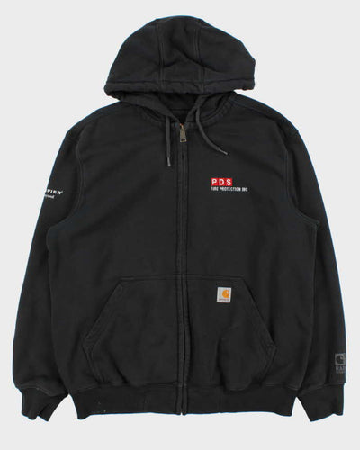 Vintage Carhartt Rain Defender Heavyweight Oversized Zip Up Hoodie - L