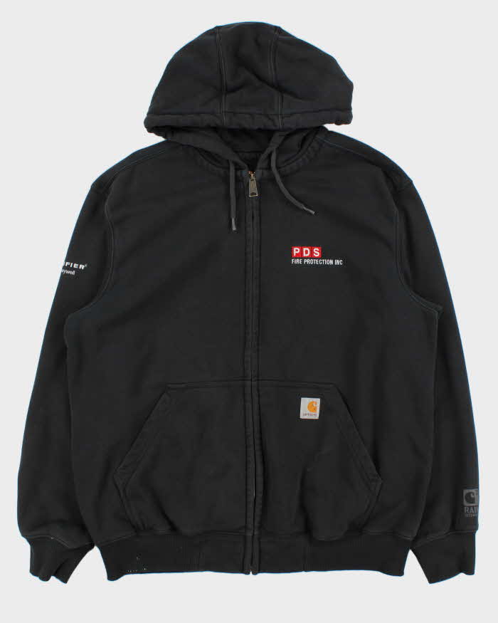 Vintage Carhartt Rain Defender Heavyweight Oversized Zip Up Hoodie - L