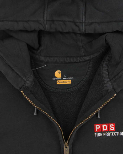 Vintage Carhartt Rain Defender Heavyweight Oversized Zip Up Hoodie - L