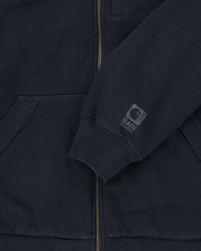 Vintage Carhartt Rain Defender Quilt Lined Midweight Oversized Zip Up Hoodie - XXL