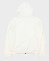 Vintage 00s Polo Ralph Lauren White Heavyweight Zip Up Hoodie - L