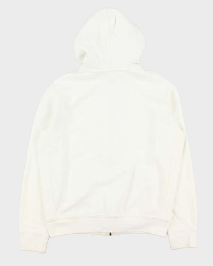 Vintage 00s Polo Ralph Lauren White Heavyweight Zip Up Hoodie - L