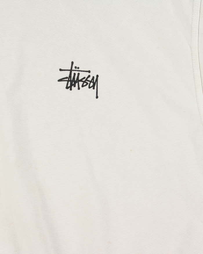 Vintage Stussy Heavyweight Cotton Big Logo Oversized Crewneck Sweatshirt - M