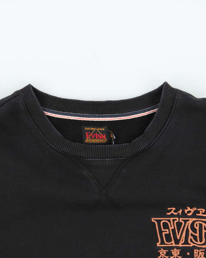 Vintage Evisu Daicock Seagull Embroidered Crewneck Sweatshirt - M