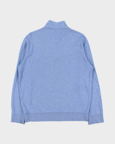 Vintage Polo Ralph Lauren Blue Quarter-Zip Sweatshirt - S