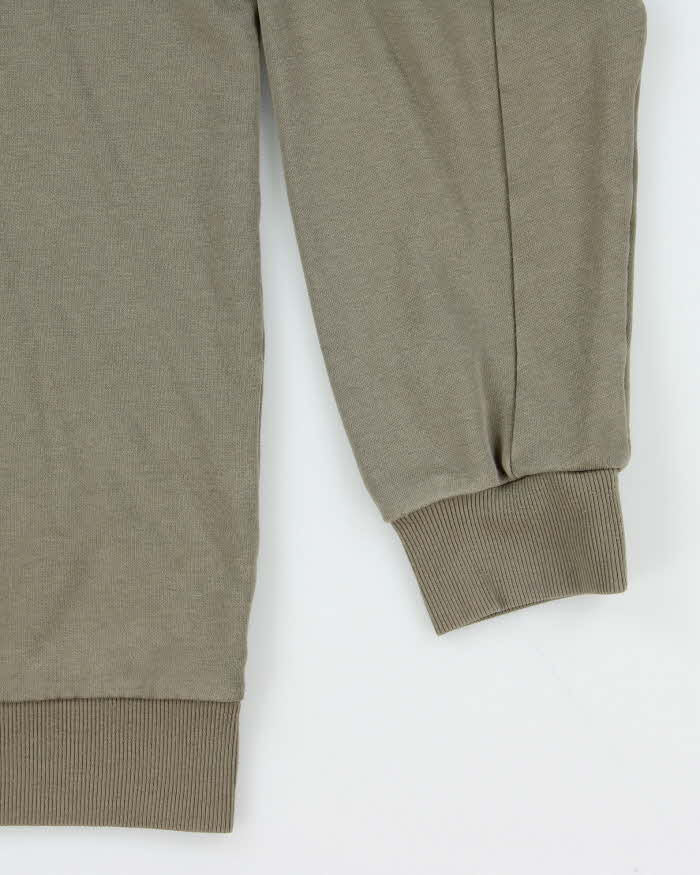 Vintage Columbia Spell Out Khaki Crewneck Sweatshirt - XL