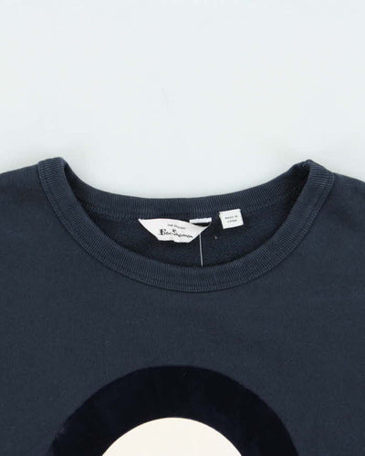 Vintage 00s Ben Sherman Velour Signature Mod Target Crewneck Sweatshirt - XL