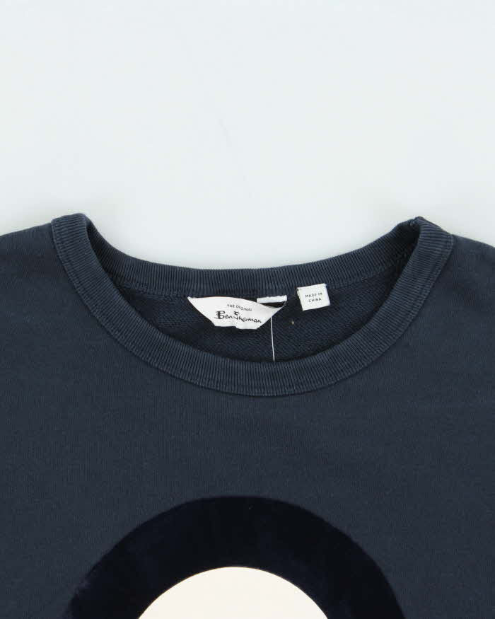 Vintage 00s Ben Sherman Velour Signature Mod Target Crewneck Sweatshirt - XL