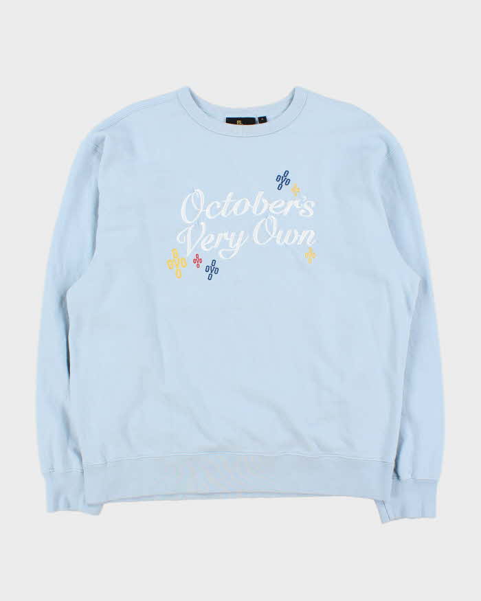 October's Very Own OVO Baby Blue Crewneck Sweatshirt - XL
