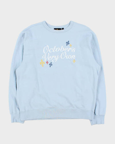 October's Very Own OVO Baby Blue Crewneck Sweatshirt - XL