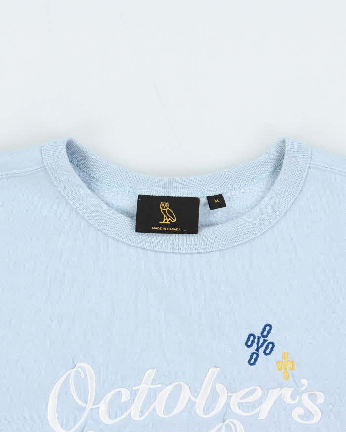 October's Very Own OVO Baby Blue Crewneck Sweatshirt - XL