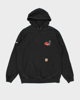 Vintage Carhartt Black Heavyweight Loose Fit Pullover Hoodie - L