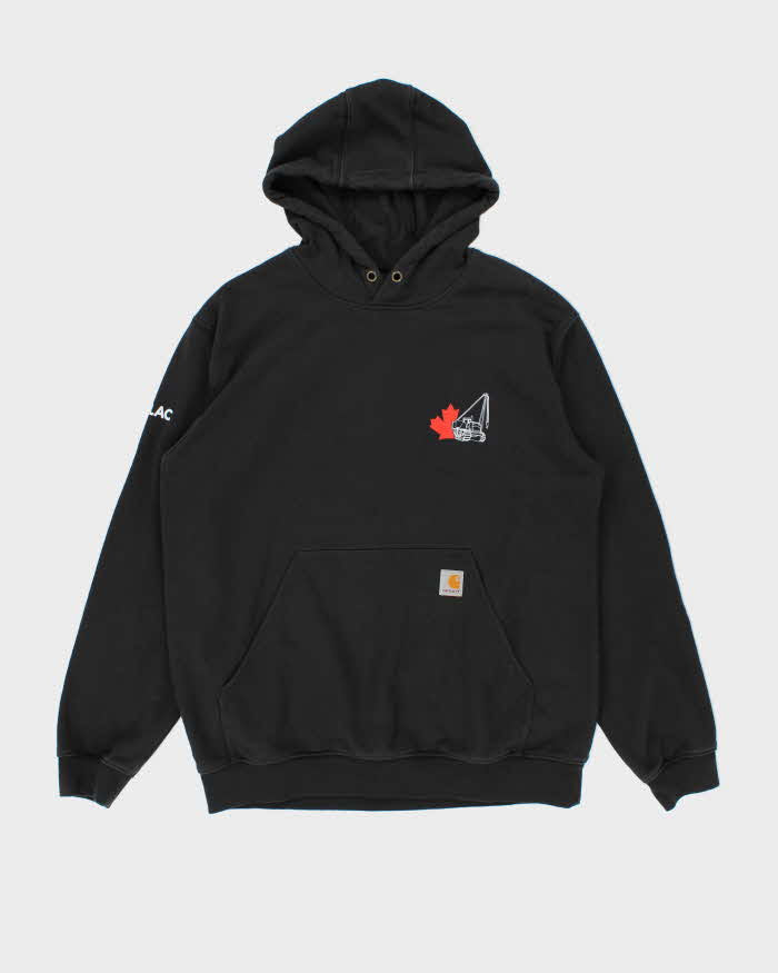 Vintage Carhartt Black Heavyweight Loose Fit Pullover Hoodie - L