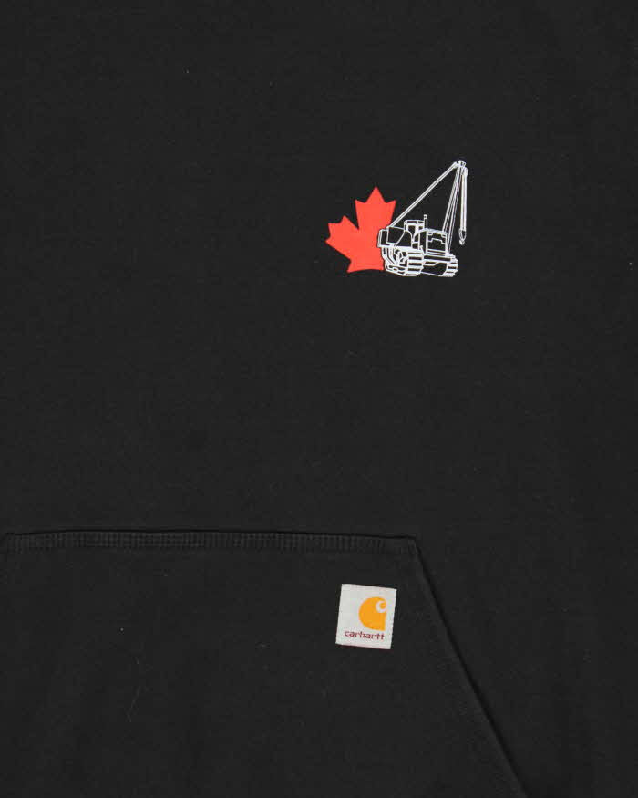 Vintage Carhartt Black Heavyweight Loose Fit Pullover Hoodie - L