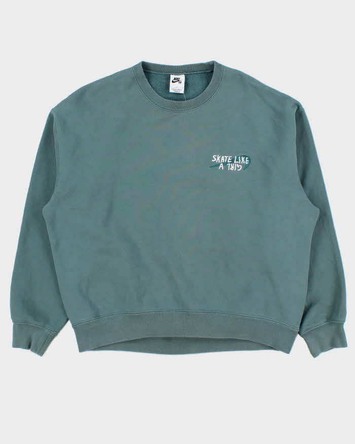 Nike SB Skate Like A Girl Boxy Crewneck Sweatshirt - L