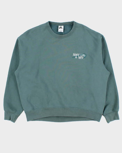 Nike SB Skate Like A Girl Boxy Crewneck Sweatshirt - L