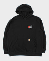 Vintage Carhartt Black Heavyweight Loose Fit Pullover Hoodie - XXL