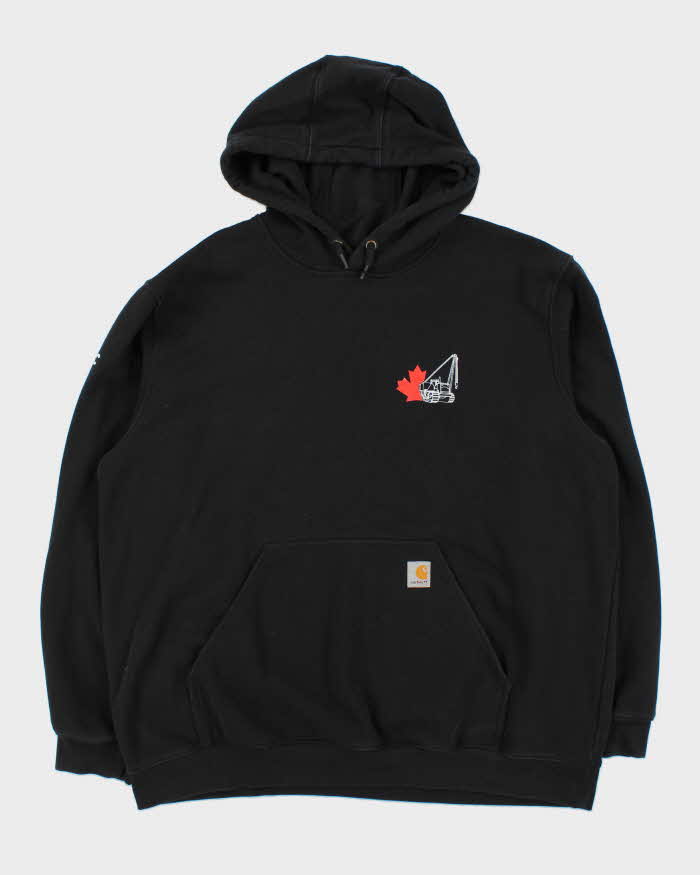 Vintage Carhartt Black Heavyweight Loose Fit Pullover Hoodie - XXL