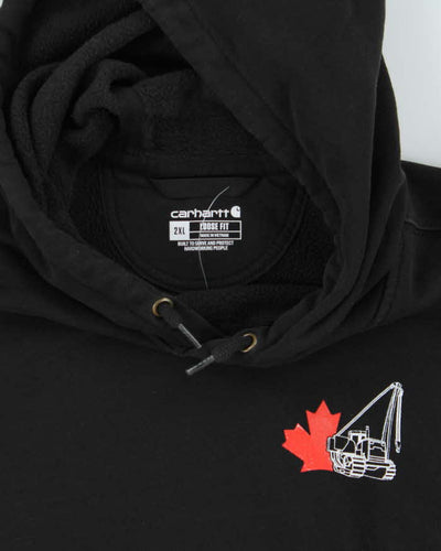 Vintage Carhartt Black Heavyweight Loose Fit Pullover Hoodie - XXL