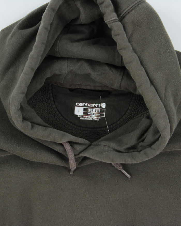 Vintage Carhartt Green Heavyweight Loose Fit Pullover Hoodie - L
