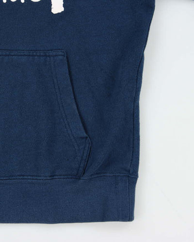 Vintage Stussy Vancouver Navy Blue Pullover Hoodie - S