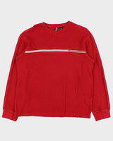 Vintage Y2K 00s Quiksilver Ribbed Crewneck Sweatshirt - M