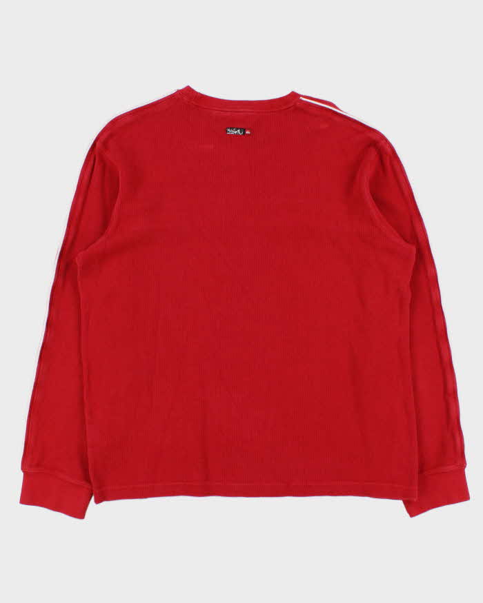 Vintage Y2K 00s Quiksilver Ribbed Crewneck Sweatshirt - M