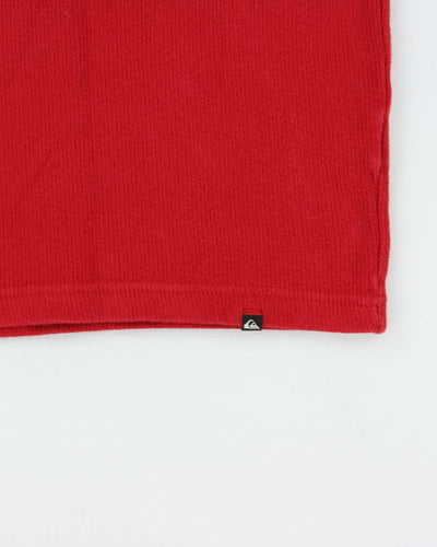 Vintage Y2K 00s Quiksilver Ribbed Crewneck Sweatshirt - M