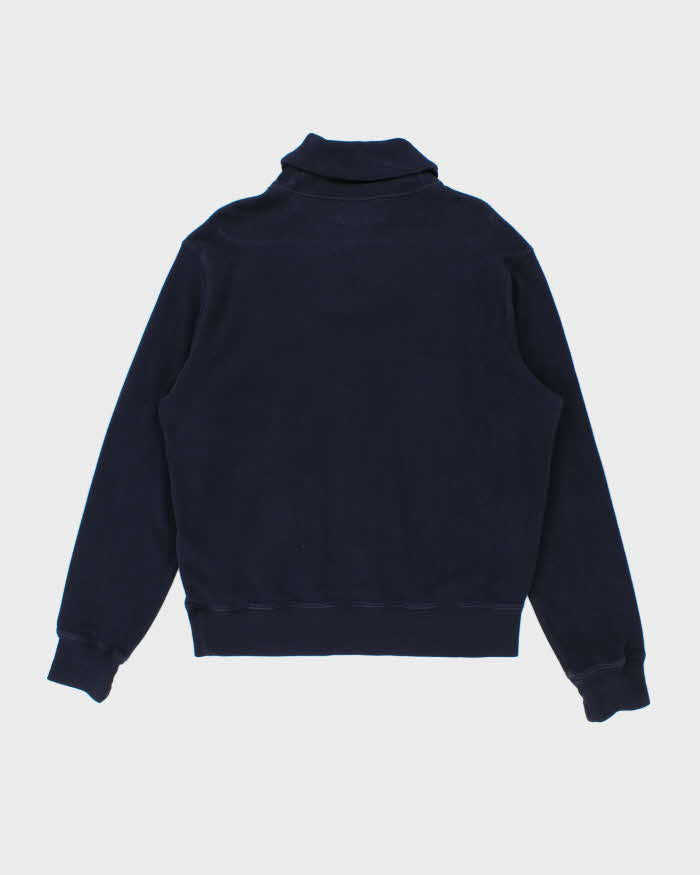 Vintage 00s Polo Ralph Lauren Navy Shawl Neck Sweatshirt - L