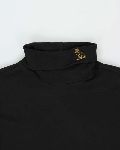 October's Very Own OVO Black Roll Neck Sweatshirt - L