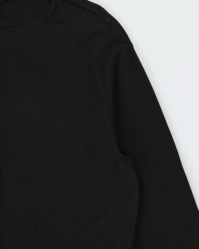 October's Very Own OVO Black Roll Neck Sweatshirt - L