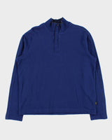 Vintage Hugo Boss Snap Button Funnel Neck Sweatshirt - XL