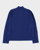 Vintage Hugo Boss Snap Button Funnel Neck Sweatshirt - XL
