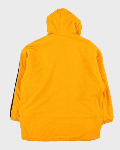 Vintage 1990s Adidas Sherpa Quilt Lined Heavyweight Oversized Hoodie Jacket - M