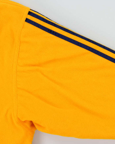 Vintage 1990s Adidas Sherpa Quilt Lined Heavyweight Oversized Hoodie Jacket - M