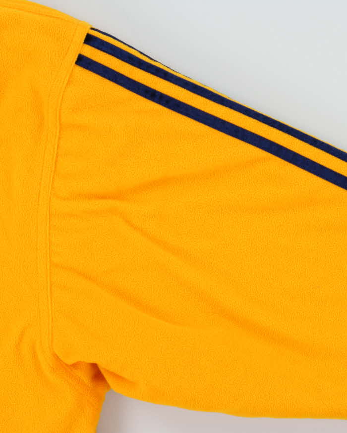 Vintage 1990s Adidas Sherpa Quilt Lined Heavyweight Oversized Hoodie Jacket - M