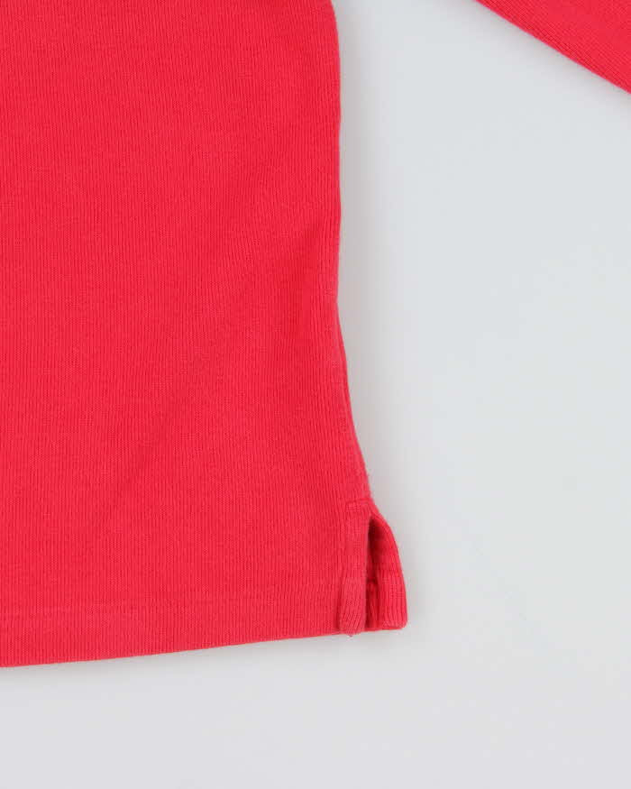 Vintage Polo Ralph Lauren Pink Quarter-Zip Sweatshirt - XL