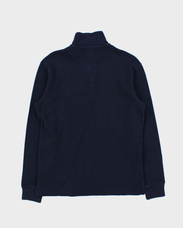 Vintage Polo Ralph Lauren Navy Quarter-Zip Sweatshirt - S