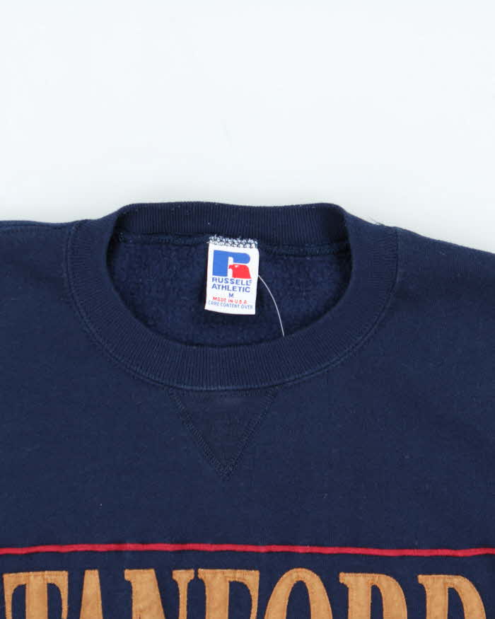 Vintage 1990s Russell Athletic Made In USA Stanford Crewneck Sweatshirt - M