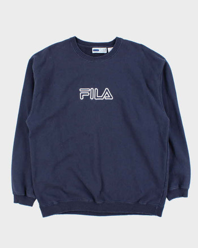 Vintage Y2K 00s Fila Embroidered Crewneck Sweatshirt - XL