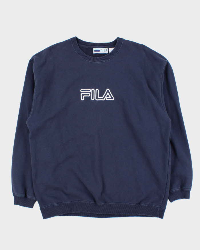 Vintage Y2K 00s Fila Embroidered Crewneck Sweatshirt - XL