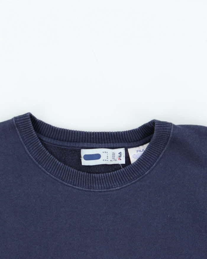 Vintage Y2K 00s Fila Embroidered Crewneck Sweatshirt - XL