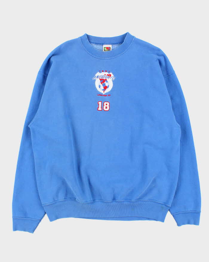 Vintage 1991 Super Fruit Of The Loom America FC Heavyweight Crewneck Sweatshirt - XL