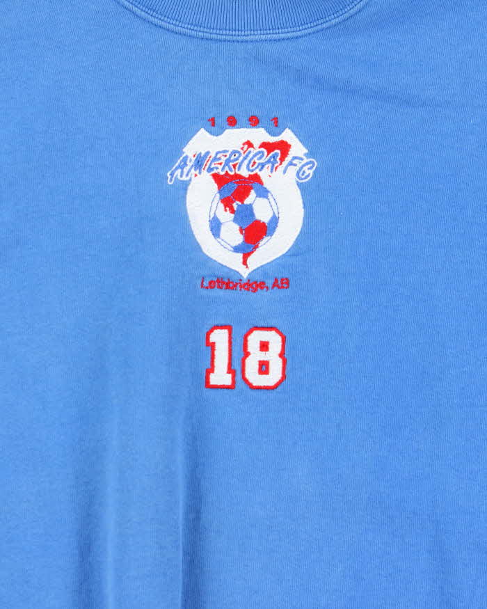 Vintage 1991 Super Fruit Of The Loom America FC Heavyweight Crewneck Sweatshirt - XL